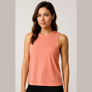 All in Motion Womens Coral Oversized Sleeveless Athletic Muscle Tank Top Size XL